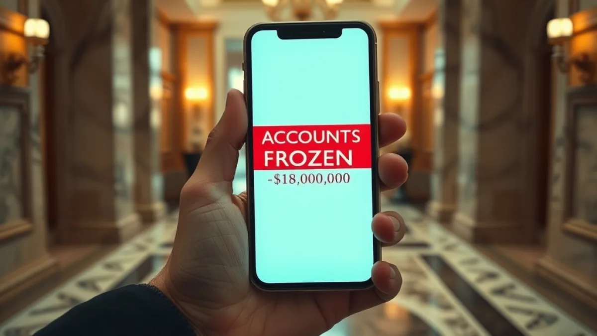 His Evil Plan Was Exposed When The Frozen Account Message Showed Up