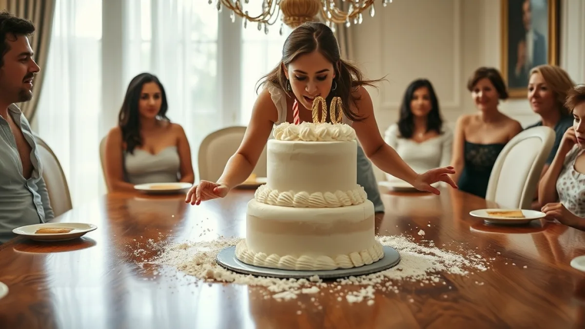 His Sister Smashed The Birthday Cake To Save His Life