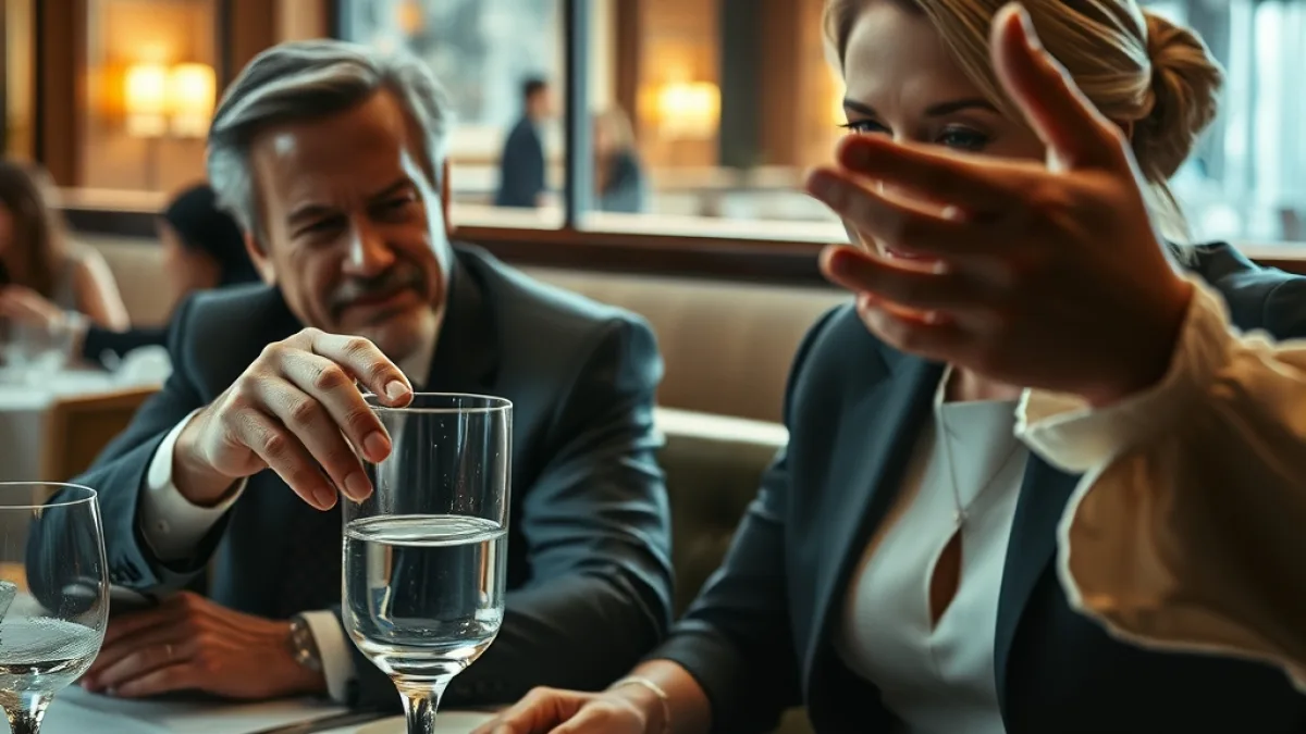 The Maid Smashed His Glass Before He Could Drink