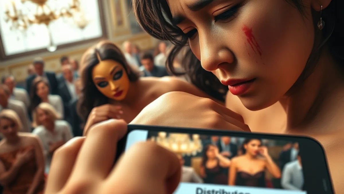 The Masked Woman Forced Me Down Until Everything Came Out