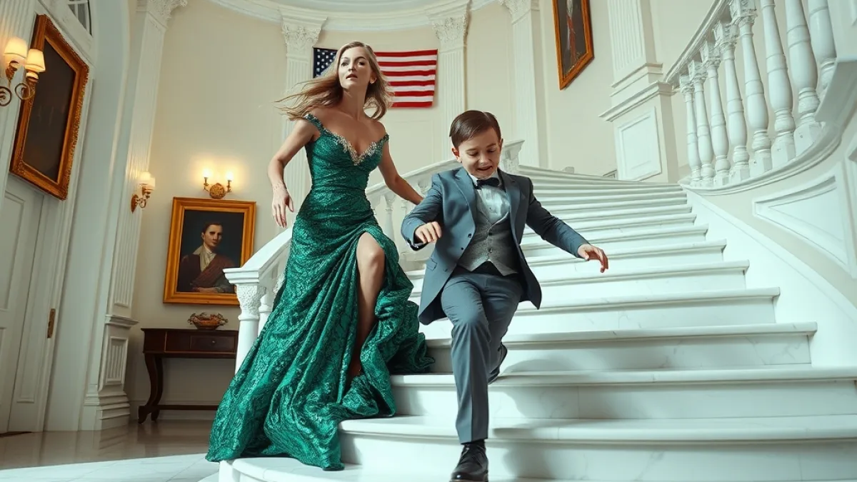 A Evil Stepmother Pushed Her Boy Down The Stairs
