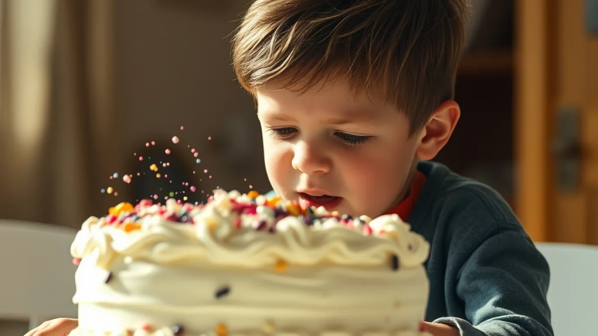 A Son Ruined The Cake To Save His Father's Life