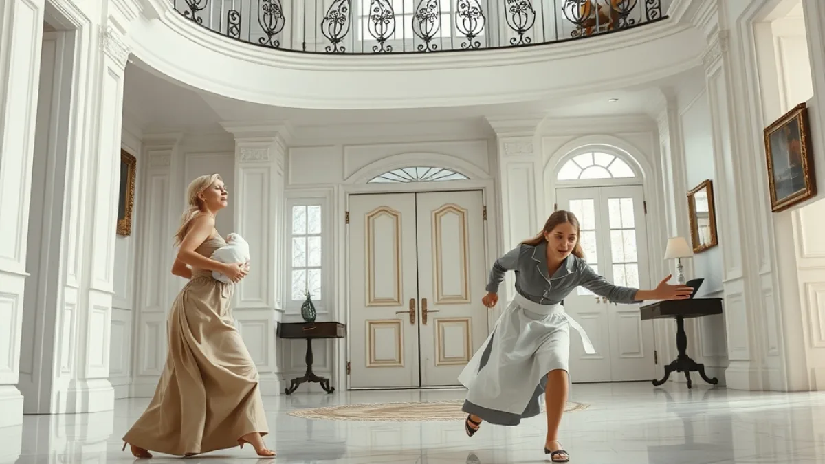 The Secret She Tried To Hide In That Mansion Foyer