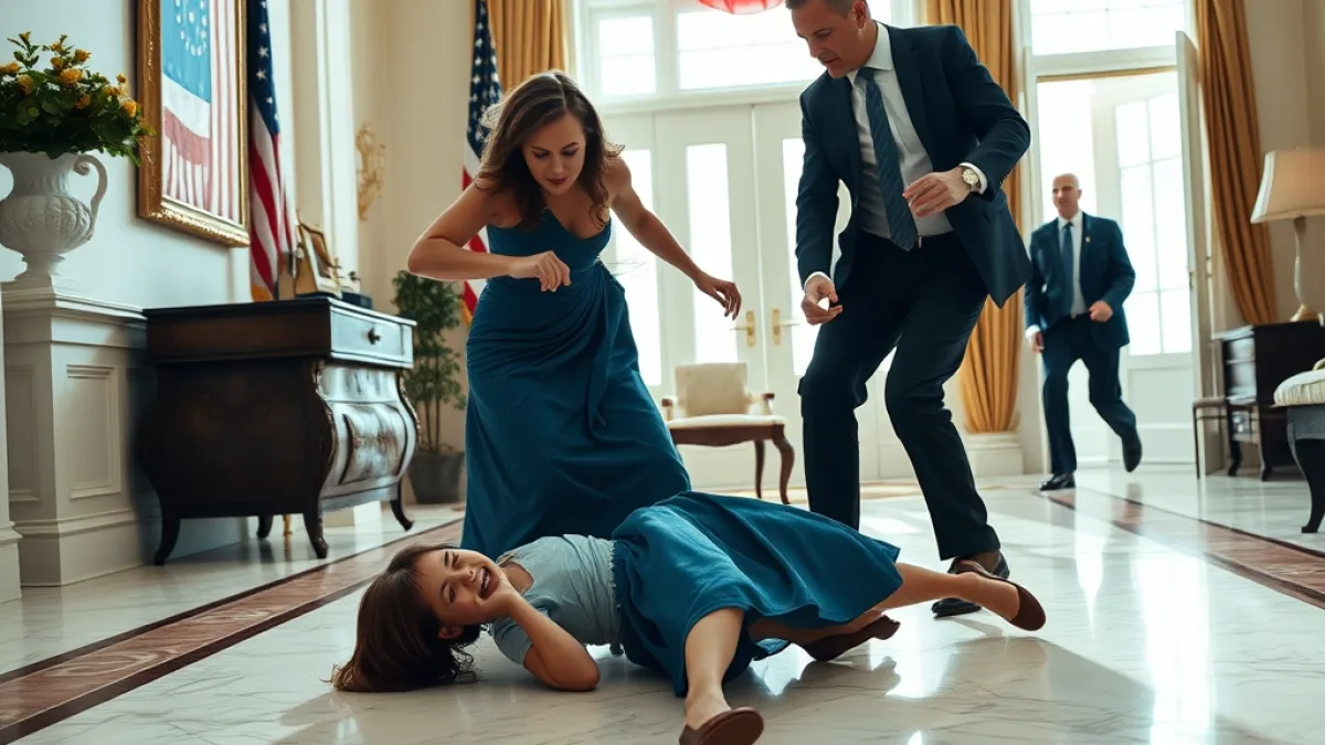 A Father Finds His Daughter Crying In The Mansion