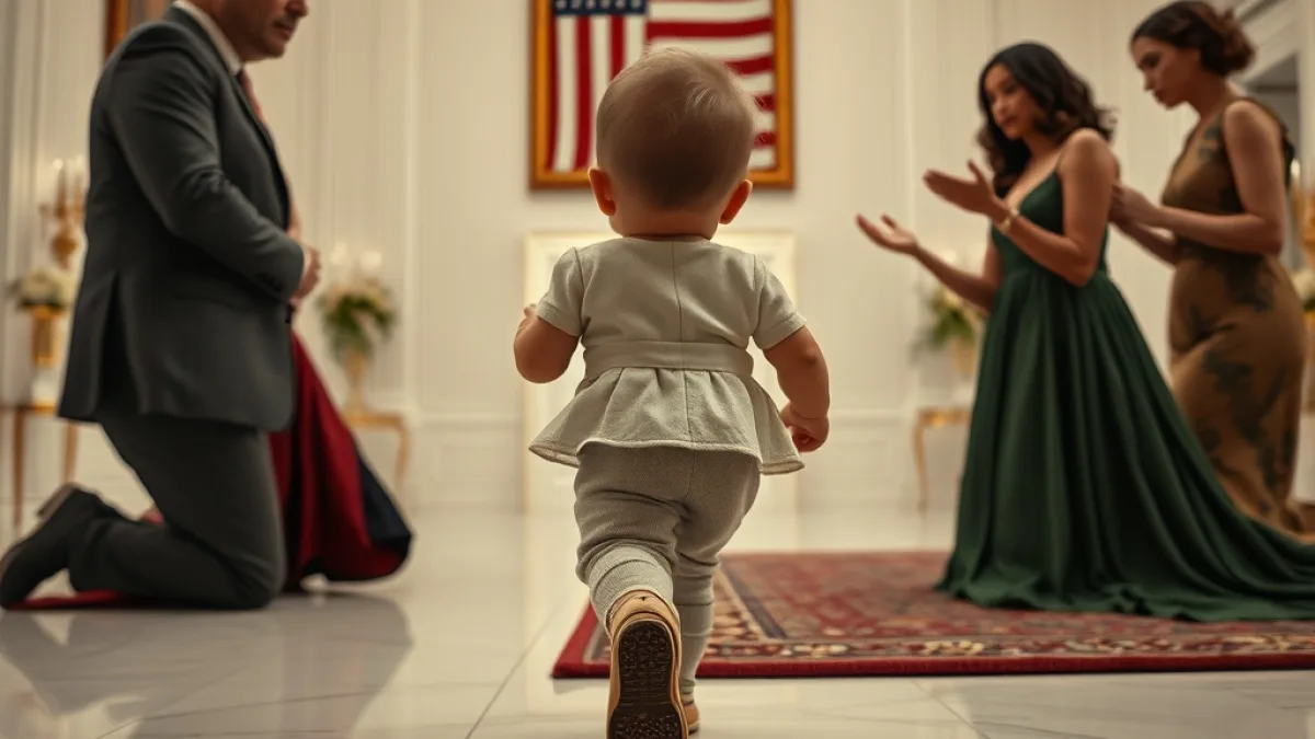 A Toddler Left His Stepmother to Hug the Maid