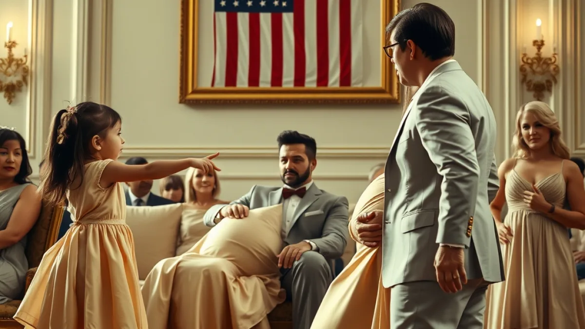 A Little Girl Exposed The Fake Pregnancy At The Wedding