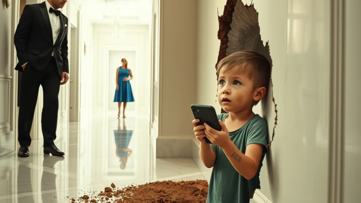 The Boy Trapped Inside The Mansion Wall Recognized His Father