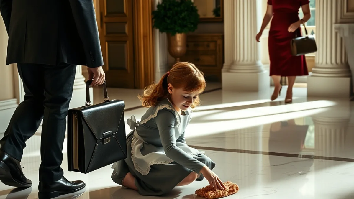 A CEO Returned Home Early and Found His Daughter Scrubbing Floors