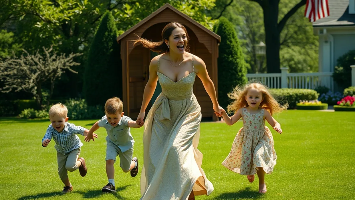 A Father Returns Home To Save His Scared Young Children