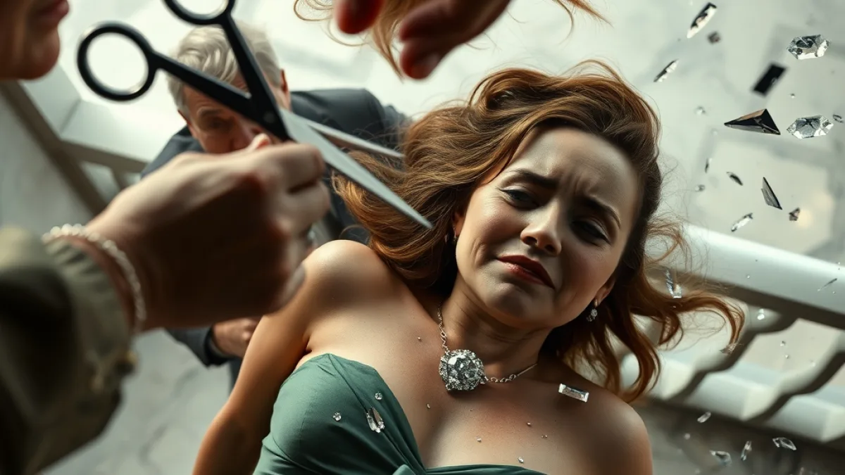 She Saw Her Daughter's Necklace Cut Off At The Gala