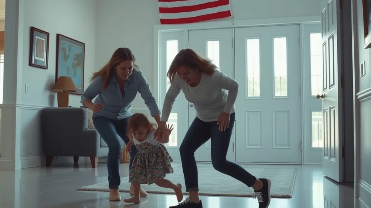 A Father Returns Home To Save His Daughter From Danger