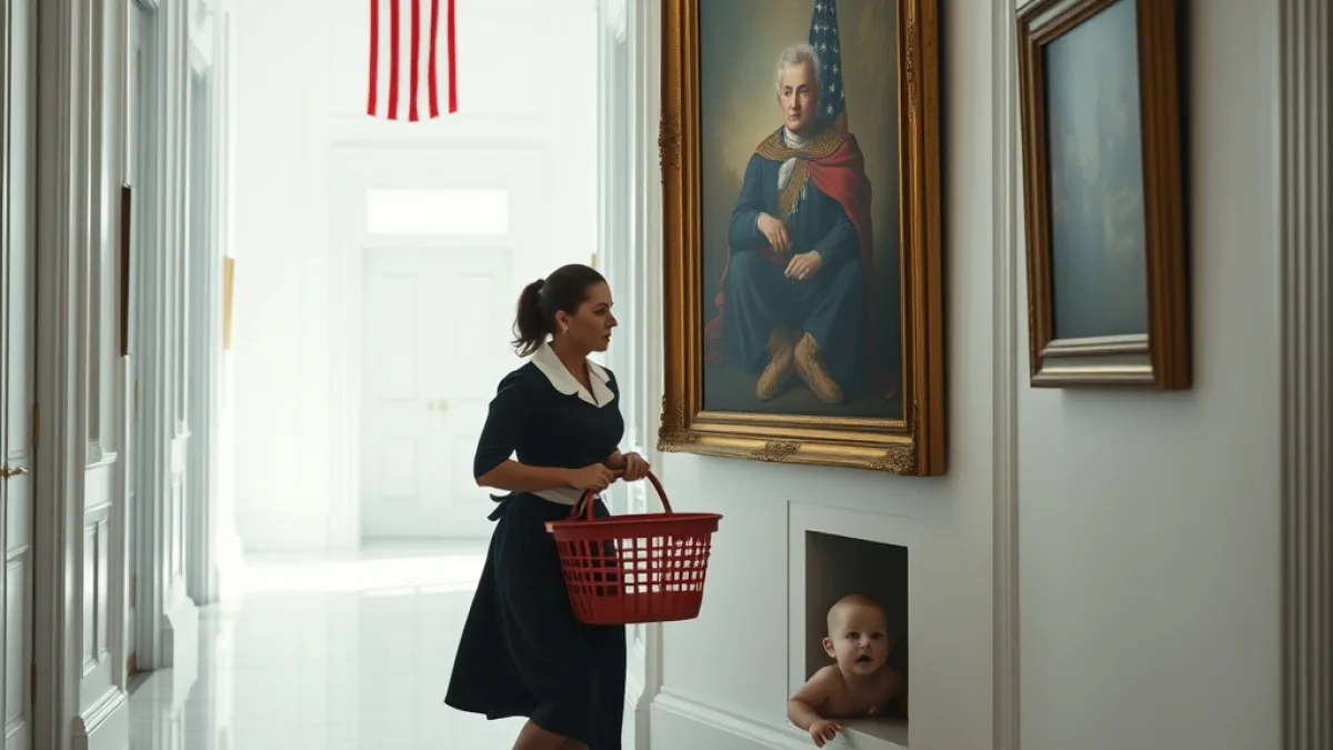 The Maid Heard Crying Behind A Painting In Mansion