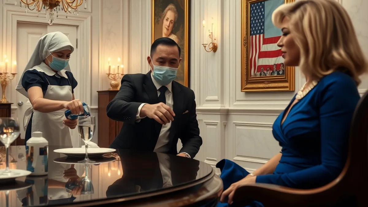 The Veiled Maid At The Dinner Table Exposed Their Secret