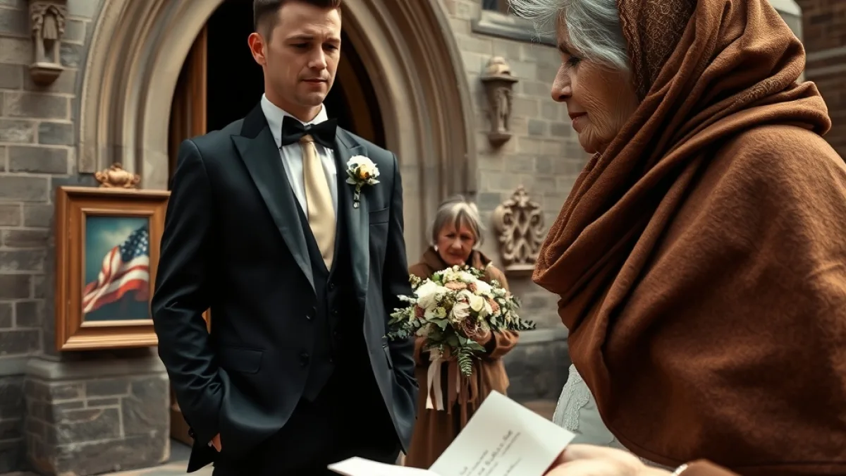 A Poor Woman Interrupted His Wedding With A Hidden Photo