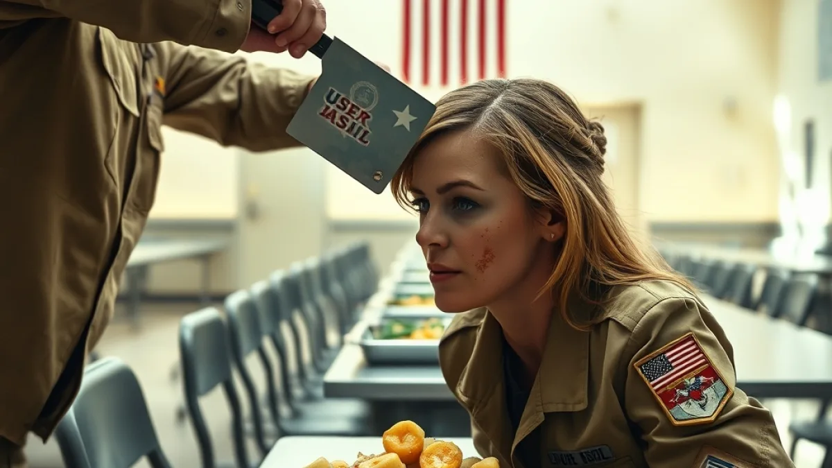 A Major Slammed Her Face Down But She Dropped Her Rank Insignia