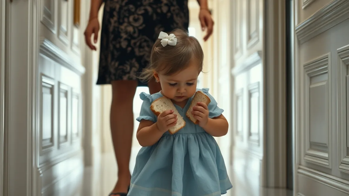 A Toddler Feeds Her Locked Brother Behind The Wall