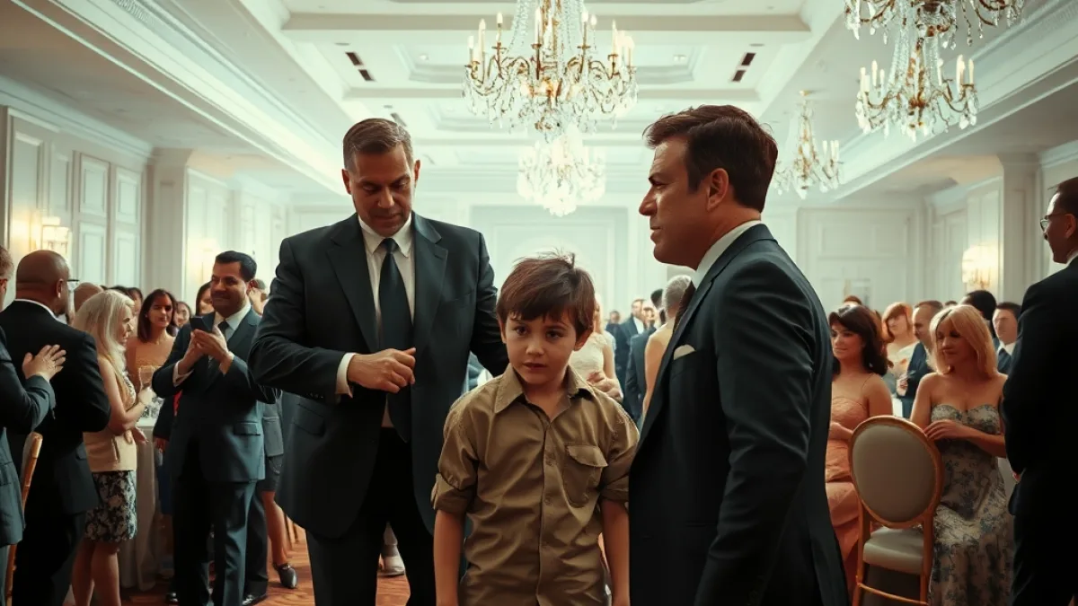 A Poor Boy Tried To Enter A Gala Holding A Locket
