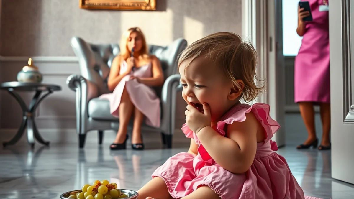 A Father Finds His Little Girl Crying On The Floor