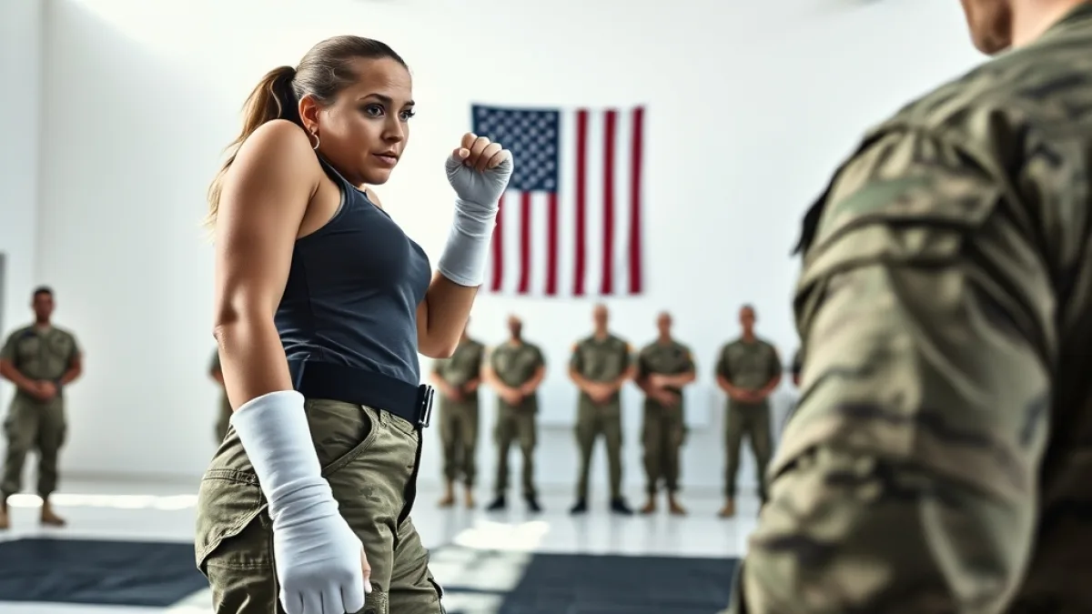The Arrogant Officer Demanded A Fight Until She Took Her Stance