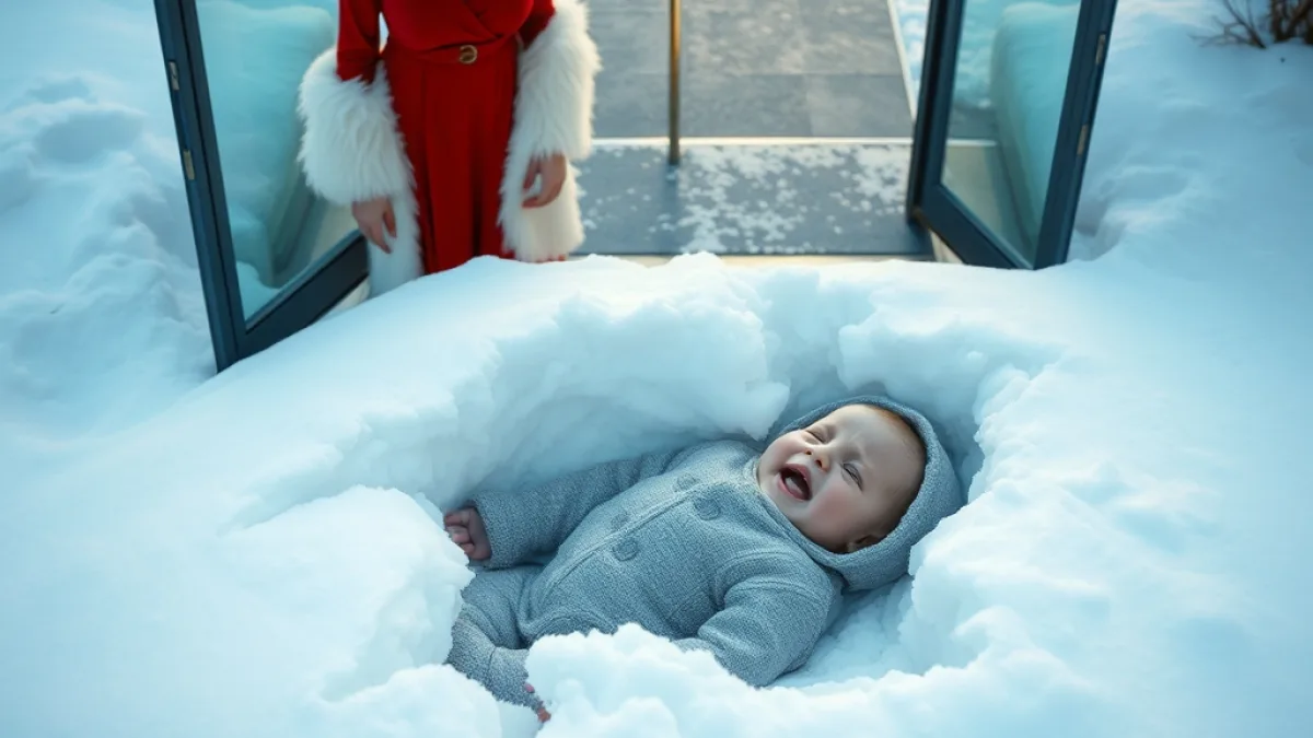 A Bitter Wife Leaves A Baby In The Cold Snow