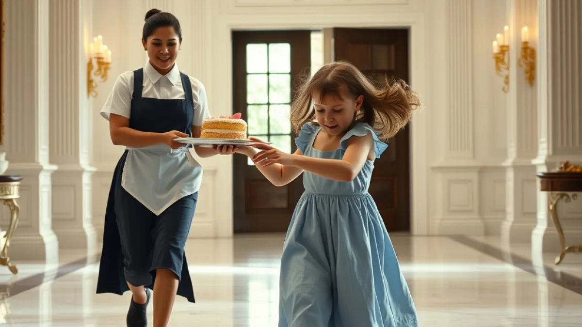 A Maid Dropped The Cake Until She Saw Why