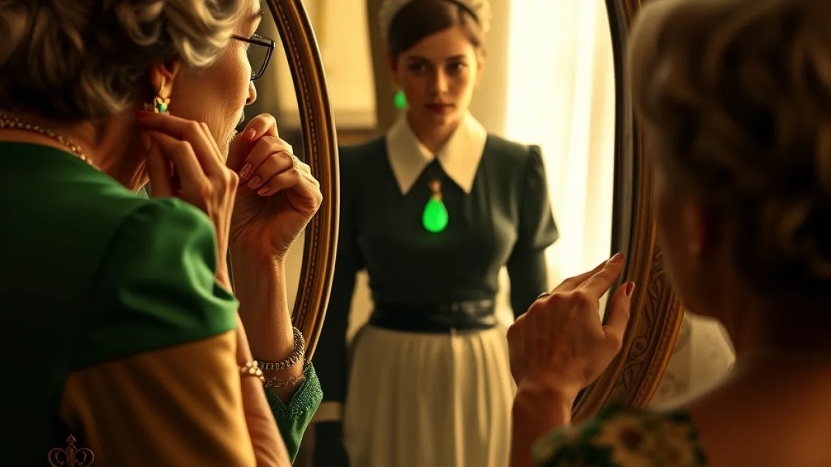 The Maid Wore An Emerald Pendant That Belonged To My Family