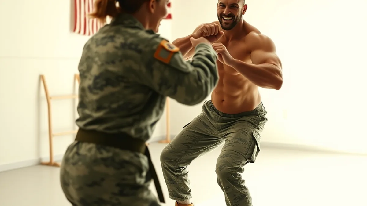 A Female Soldier Proves Her Worth In The Ring