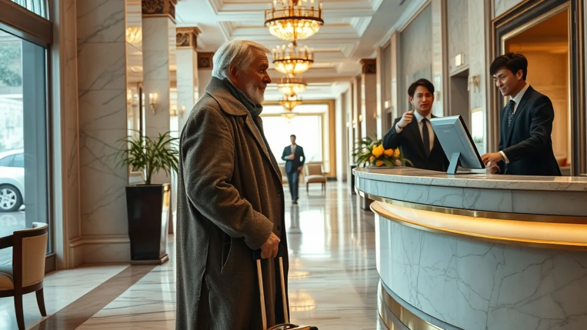 A Poor Man Tried To Book A Room At Luxury Hotel