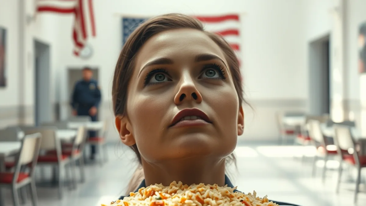 A Major Shoved Her Face In Food Then Realized Who She Was