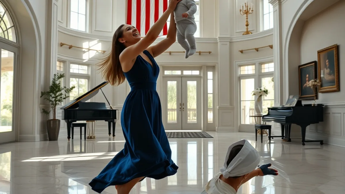 The Maid Caught the Baby Before It Hit Marble Floor