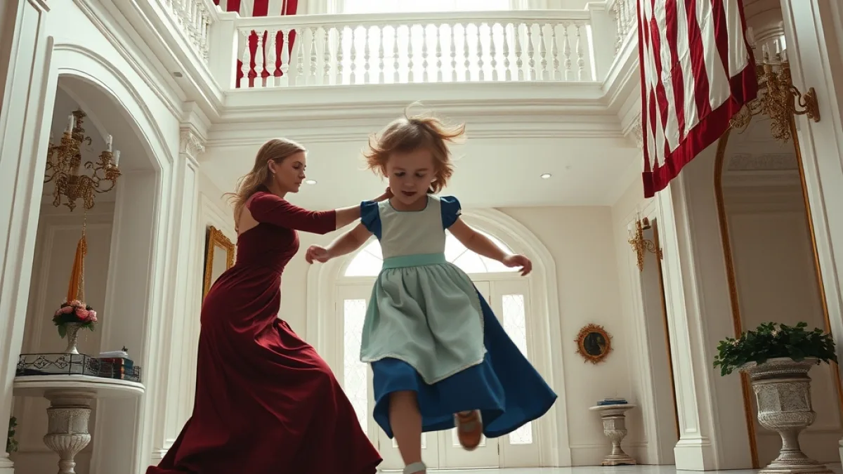 The Maid Saved The Child From A Dangerous Evil Fall