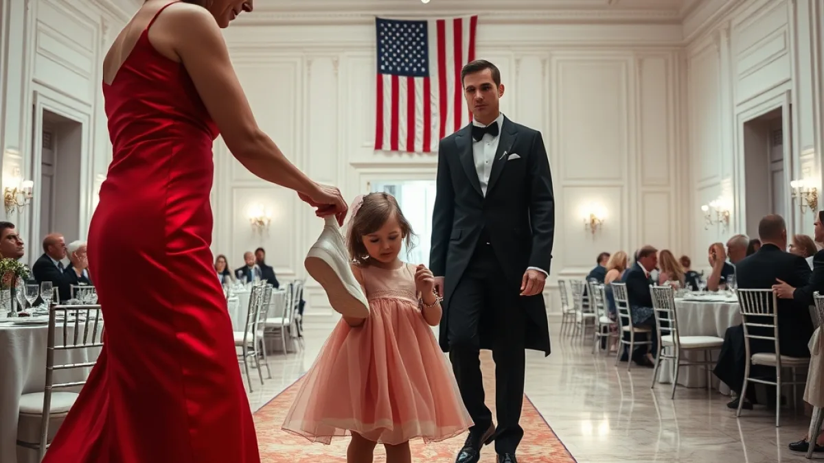 A Wicked Stepmother Stole Her Shoes At A Charity Gala