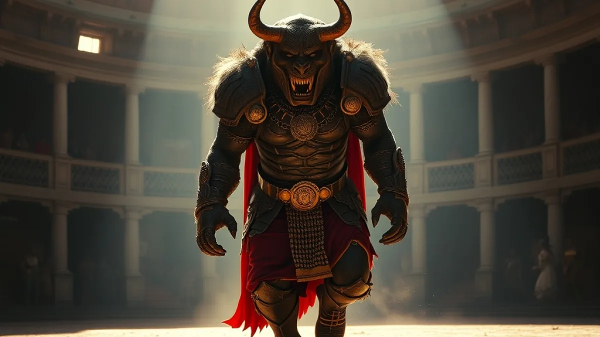 The Beast In The Roman Arena Saved The Lost Heir