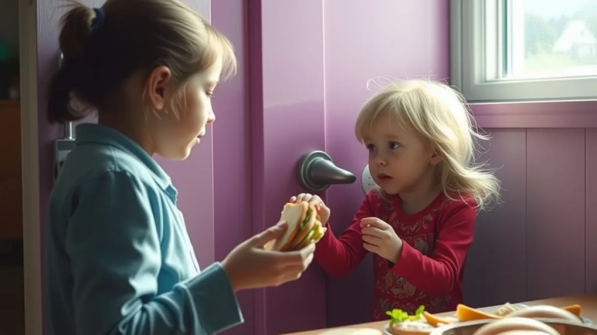Her Daughter Fed Small Sandwiches To The Locked Door Until He Opened It