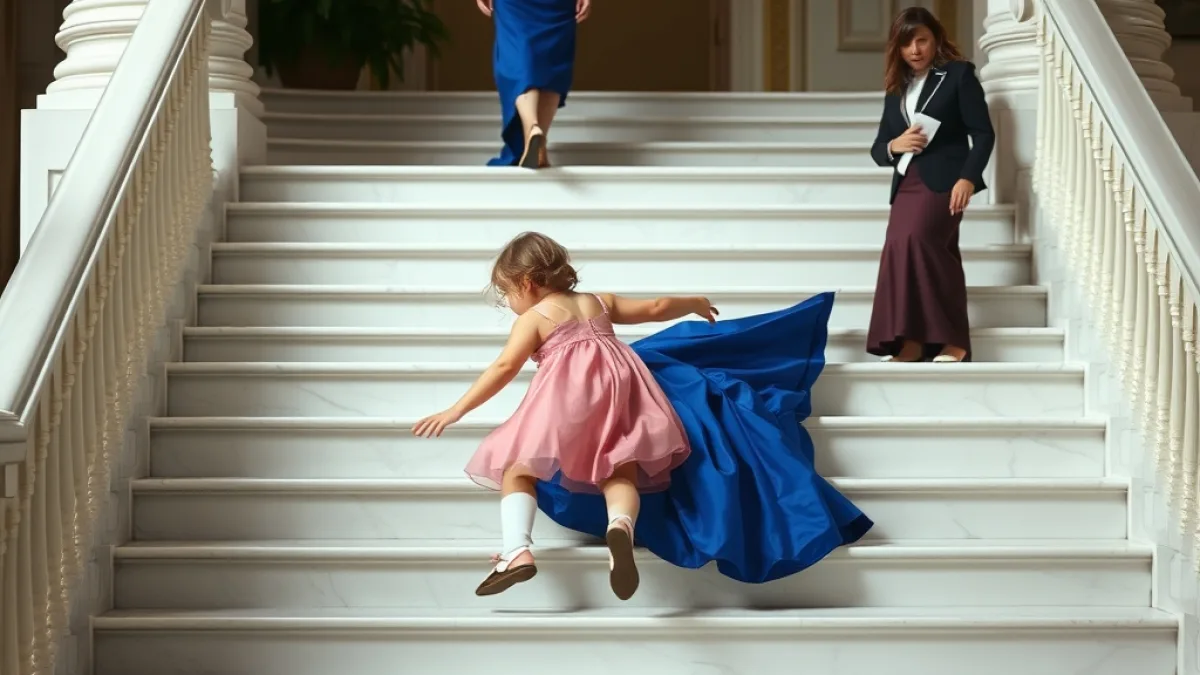 A Cruel Stepmother Secretly Pushed His Injured Daughter Down Stairs