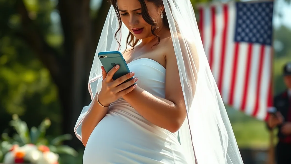 She Stood In Her Ruined Wedding Dress Calling Her Father