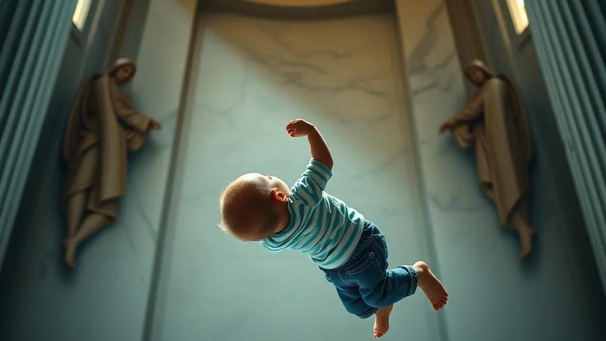 He Stopped His Wife From Dropping His Son On Marble