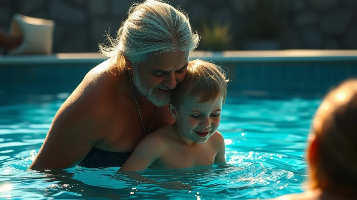 He Found His Mother Pushing His Son Into The Deep Pool
