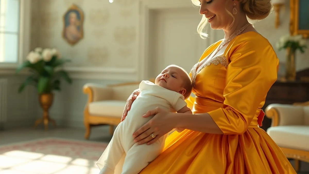 The Golden Gown Stepmother Dropped The Baby