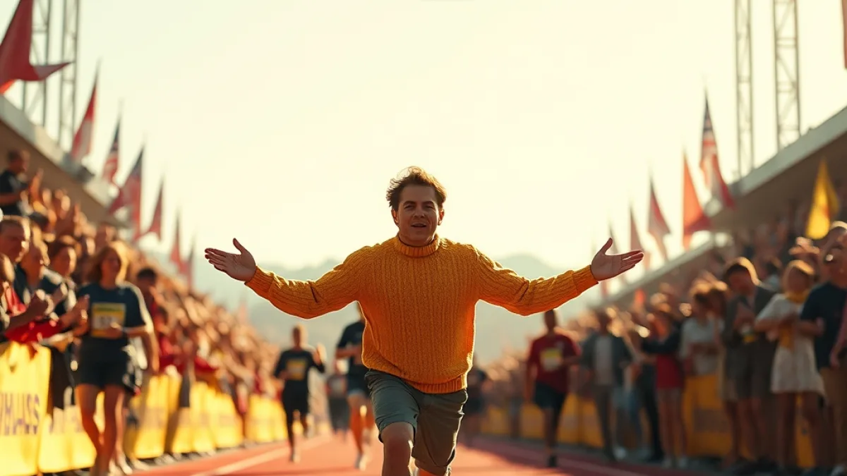 When the Mustard Sweater Crossed the Final Line